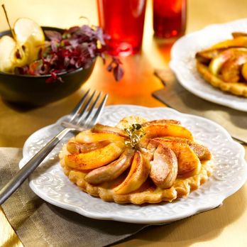 Recette tarte tatin au foie gras de canard