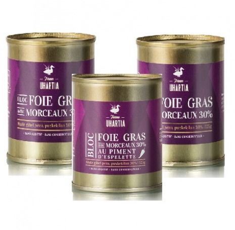 Assortiment 3 blocs de foie gras