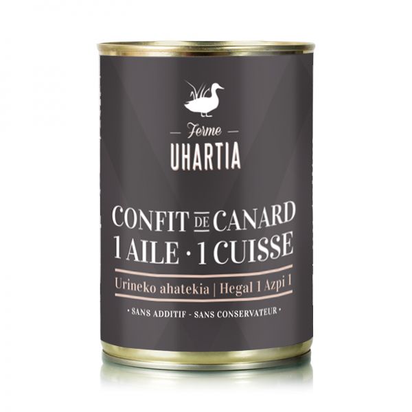 Confit de canard - 1 aile 1 cuisse  (dont 1 Magret)