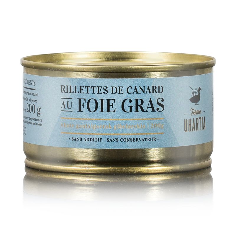 Rillettes de canard au foie gras 20%